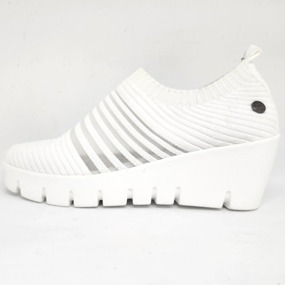 Bernie Mev. Women's White Solange Lightweight Wedge Runners Size 38 & 40